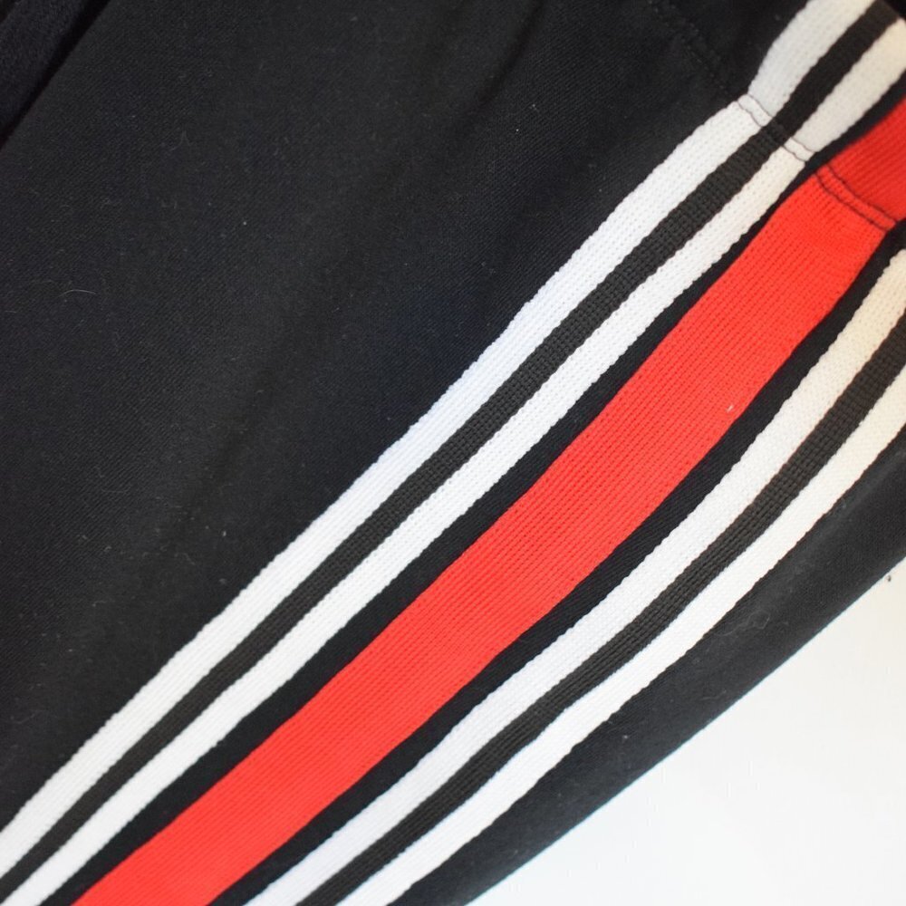 Wesley Black Joggers Black and Red Stripe - Picture 3 of 4